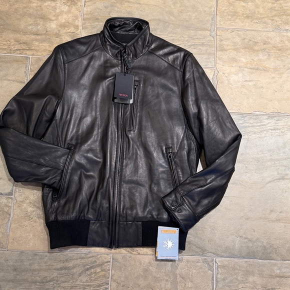 Tumi Dark Brown rainproof Leather Jacket